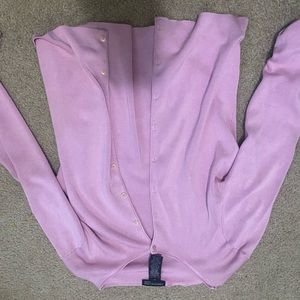 pink cardigan